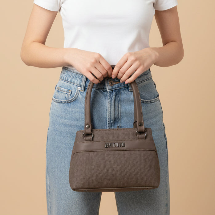 BATUTA HUB Small Hand Bag for Women, PU Leather, Stylish and Lightweight, Top Hand Held Bag