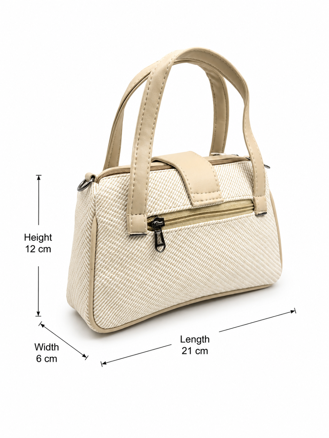 Women’s Stylish Handbag with Detachable Sling Strap | Multi-Pocket Casual Tote Bag for Daily Use