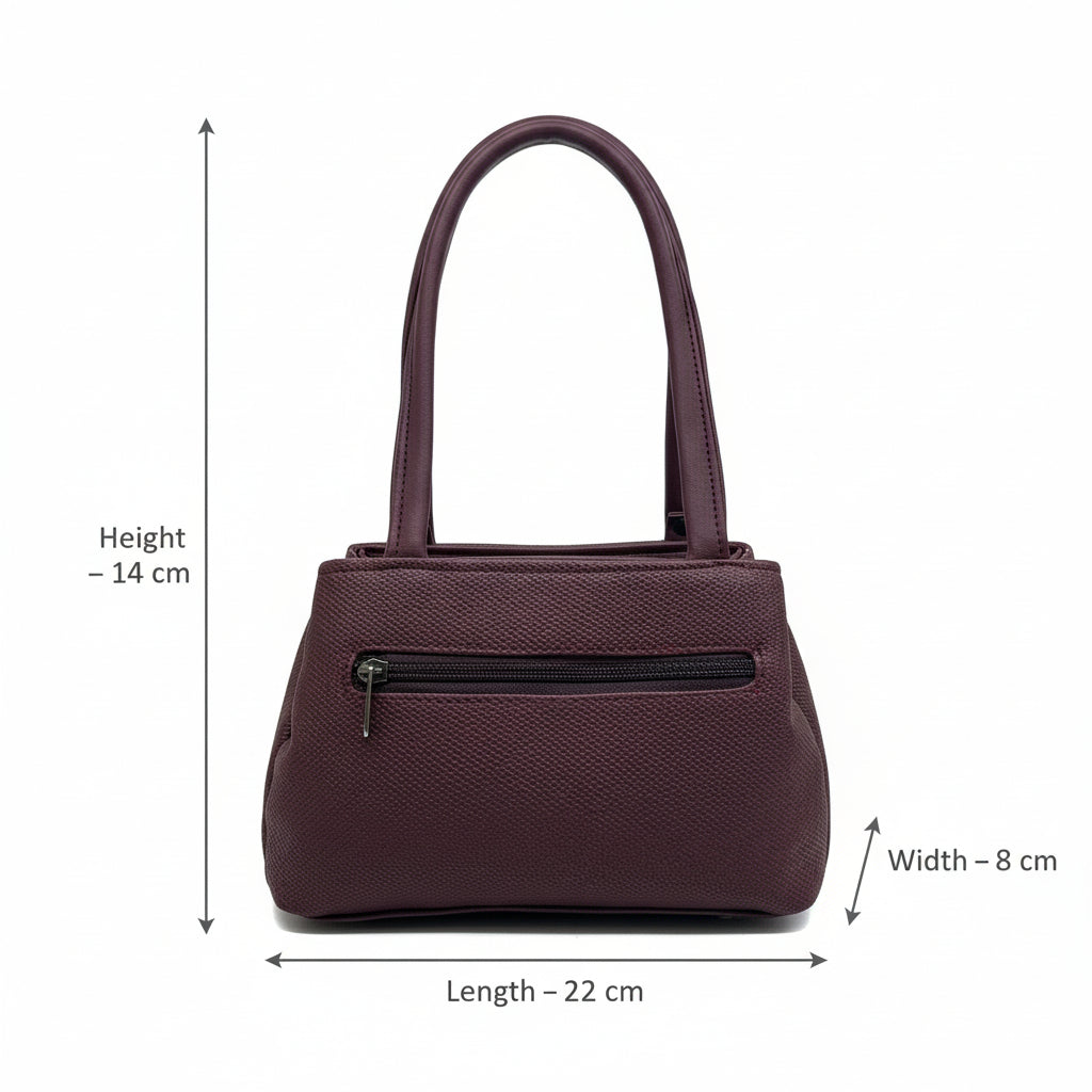 BATUTA HUB Small Hand Bag for Women, PU Leather, Stylish and Lightweight, Top Hand Held Bag