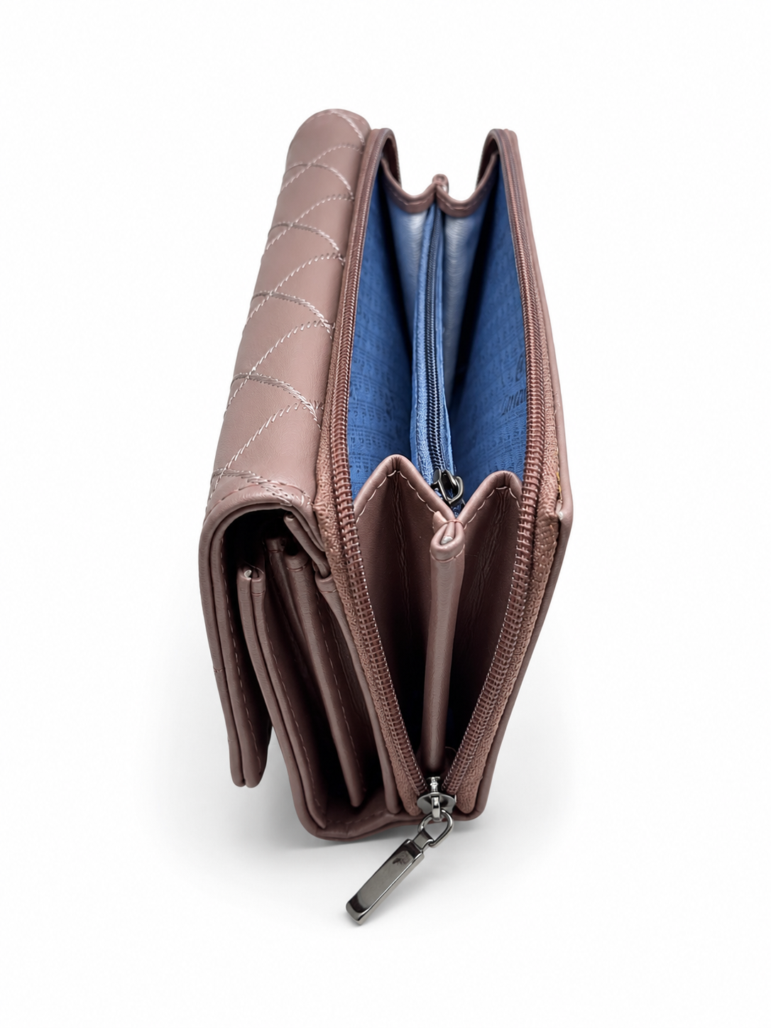 BATUTA Women’s Long Wallet | PU Leather Clutch Wallet for Women | 2 Zip | Multiple Card Slots | Cash & Mobile Holder