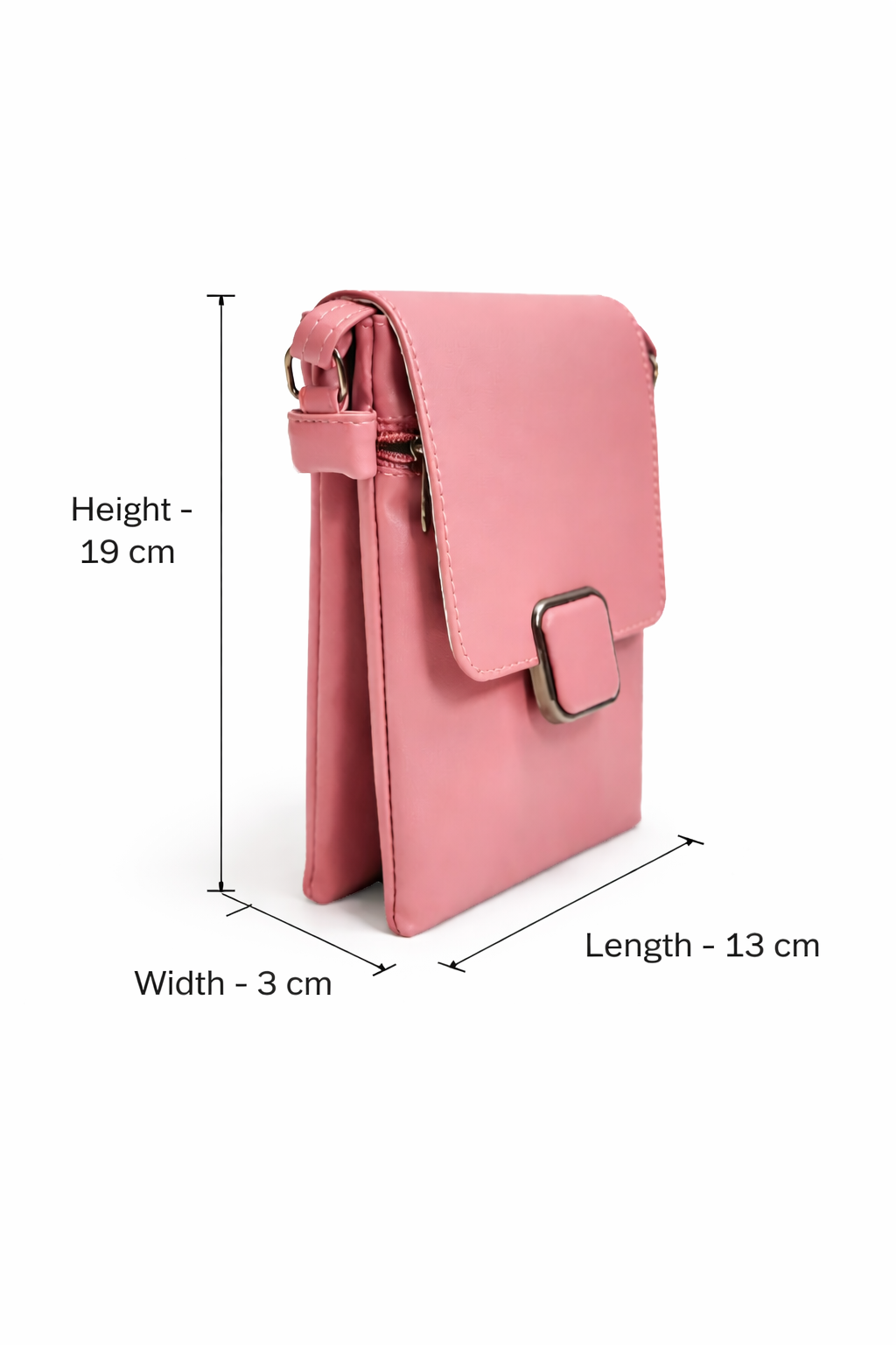 Women’s Premium Sling Crossbody Bag with 2 Pockets & 2 Compartments