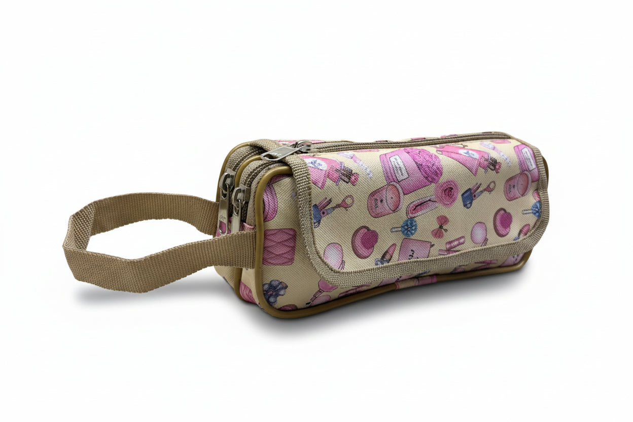 BATUTA HUB Large Size Pencil Case Holder Pouch Pen Bag Marker Stationary Pouch Case 3 Zipper Stationery Case Pen Holde Pencil Pouch