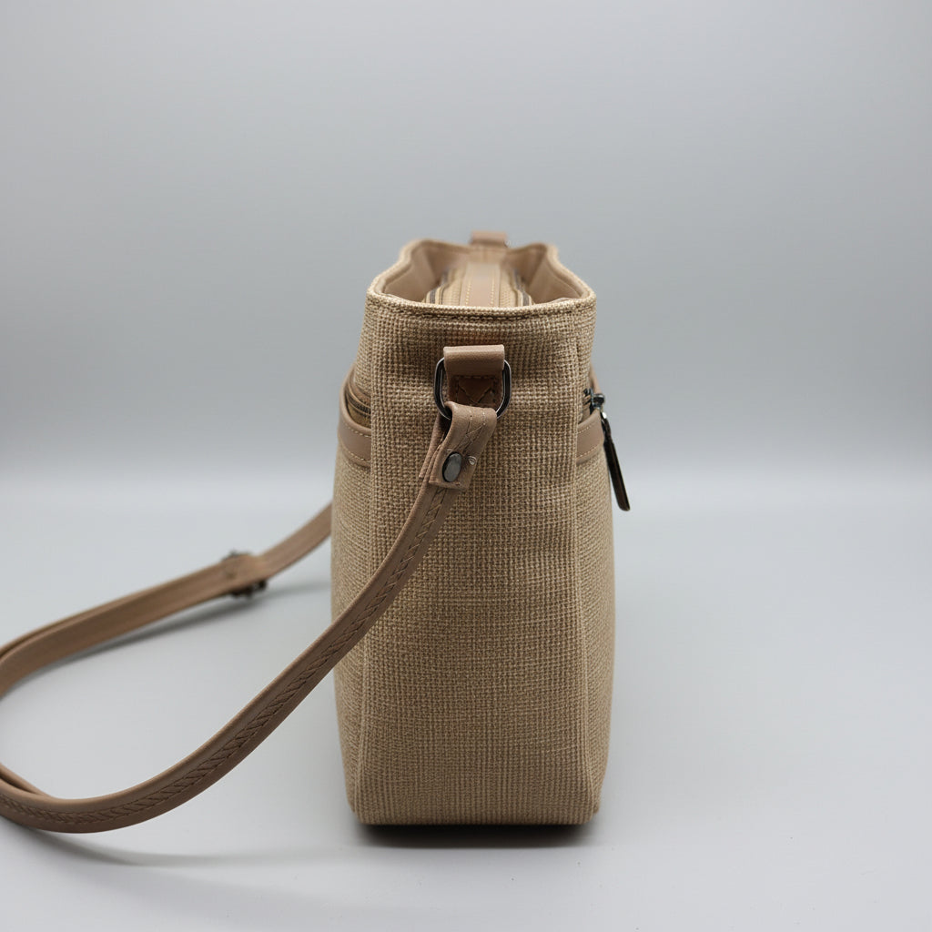 BATUTA HUB Women Crossbody Sling Bag | Premium PU Leather Small Side Bag for Girls & Ladies | Adjustable Strap | Multiple Zipper Pockets | Lightweight Daily Use Purse