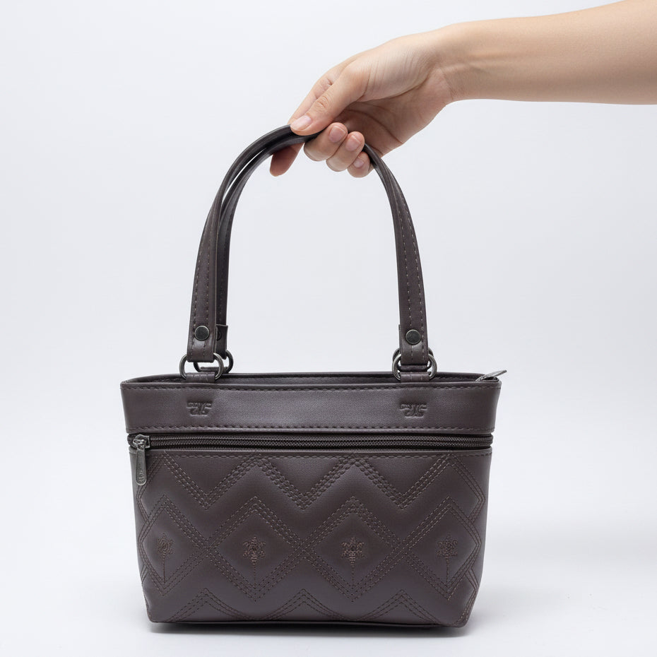 Women Stylish PU Leather Handbag | Small Tote Bag for Daily Use | Zipper Closure Hand Purse for Girls & Women