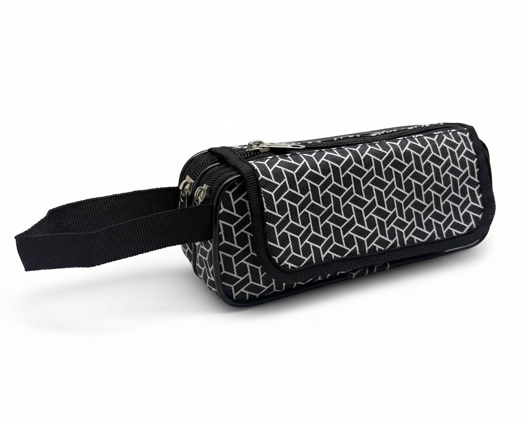 BATUTA HUB Large Size Pencil Case Holder Pouch Pen Bag Marker Stationary Pouch Case 3 Zipper Stationery Case Pen Holde Pencil Pouch