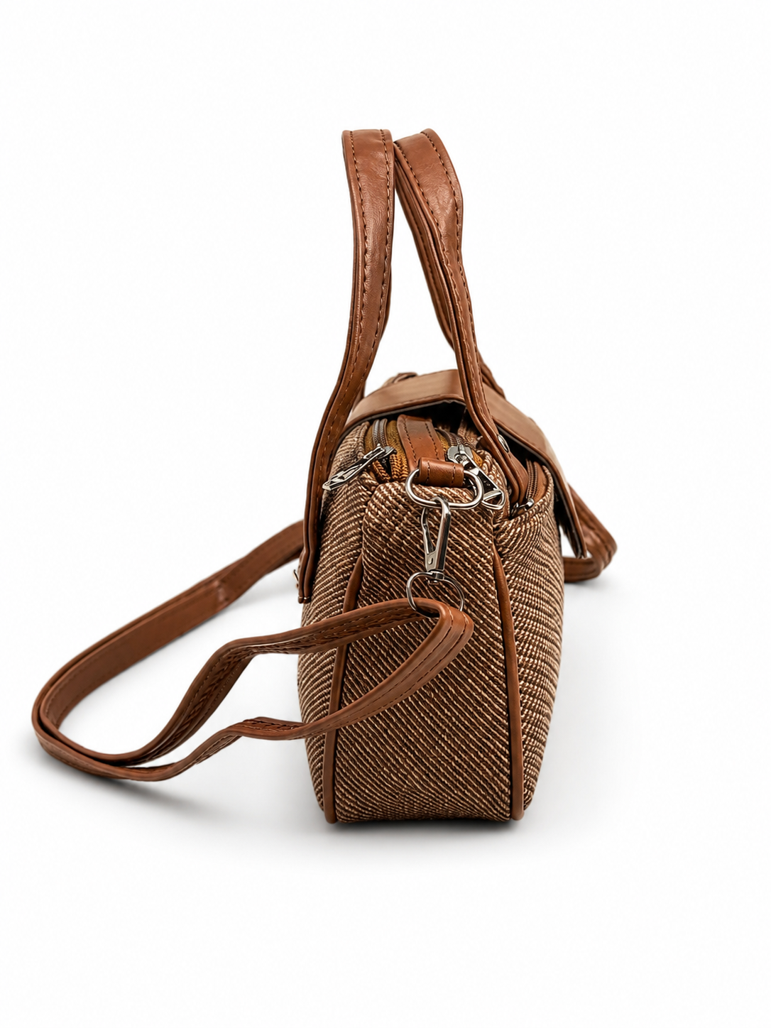 Women’s Stylish Handbag with Detachable Sling Strap | Multi-Pocket Casual Tote Bag for Daily Use
