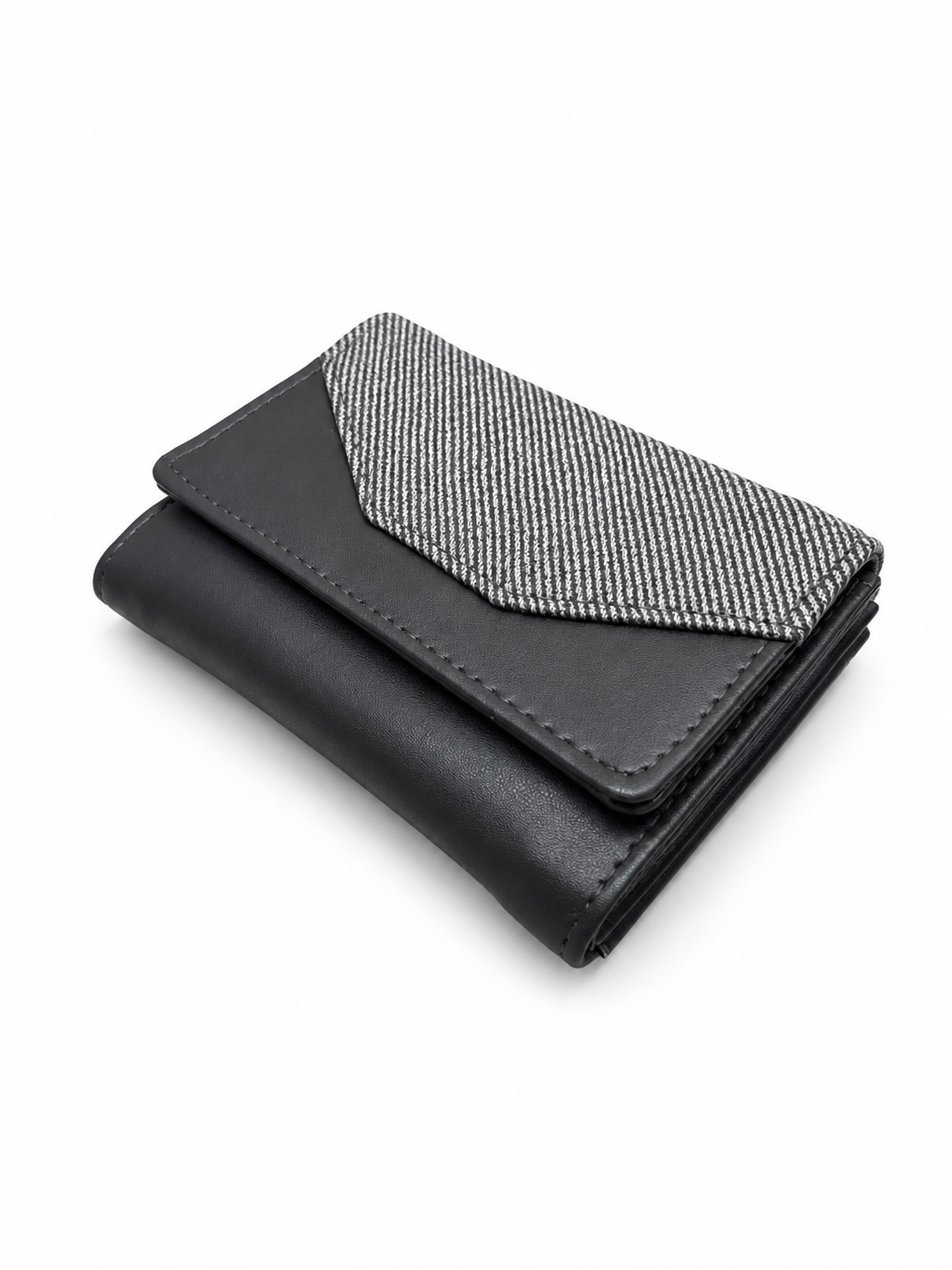 BATUTA Women Bi-Fold PU Leather Wallet | Card Holder | Coin Pocket | Compact Ladies Wallet | Olive Grey