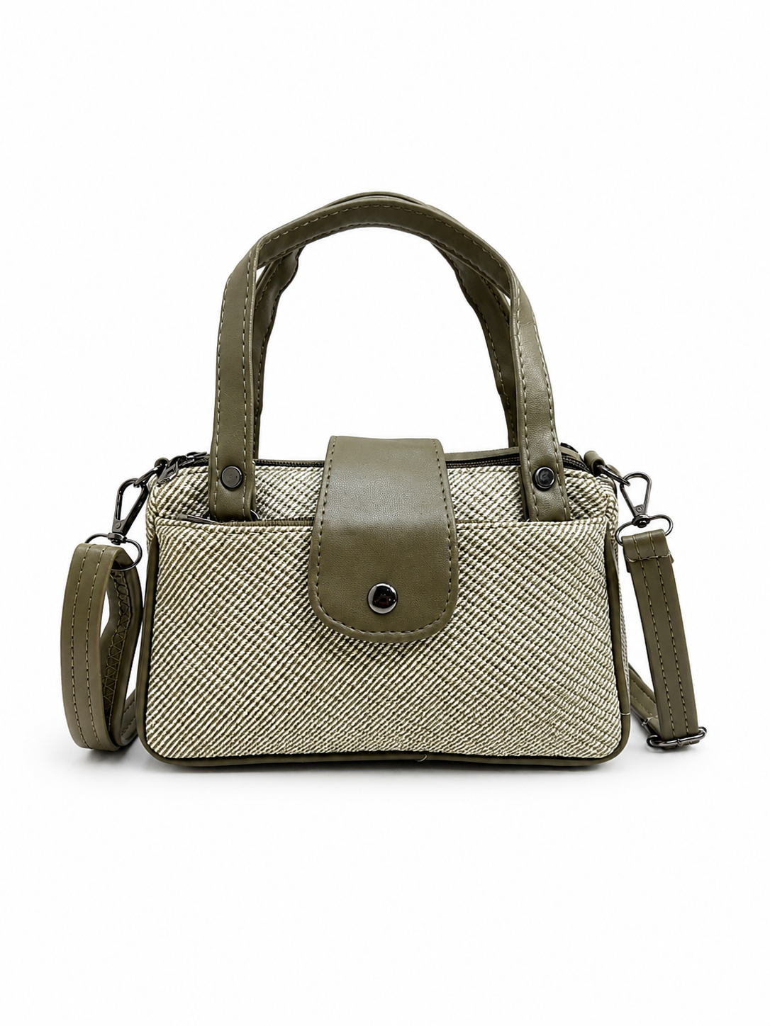 Women’s Stylish Handbag with Detachable Sling Strap | Multi-Pocket Casual Tote Bag for Daily Use