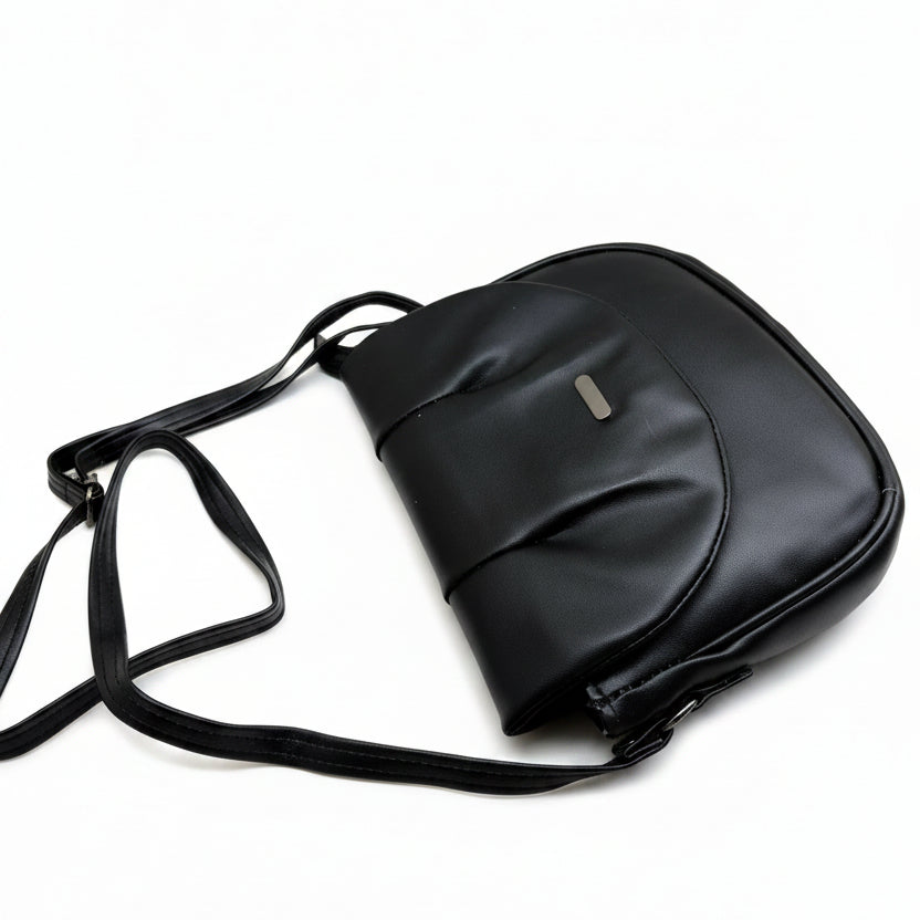 Elegant Flap Closure Crossbody Shoulder Bag with Multiple Compartments