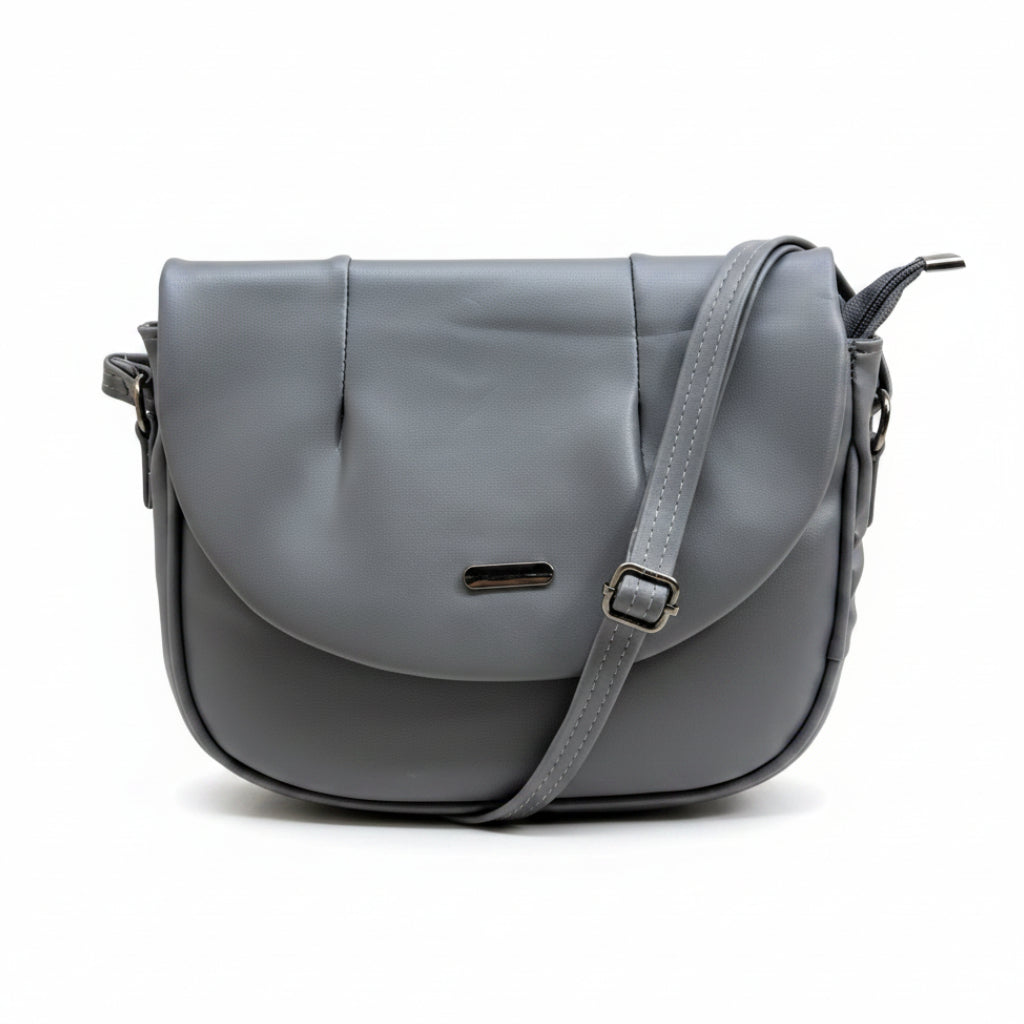 Elegant Flap Closure Crossbody Shoulder Bag with Multiple Compartments
