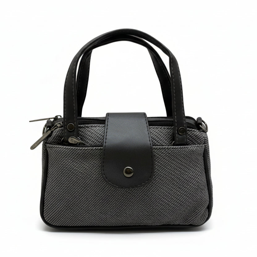 Women Mini Handbag with Sling Strap | Small Stylish Hand Carry Bag | Multi Compartment