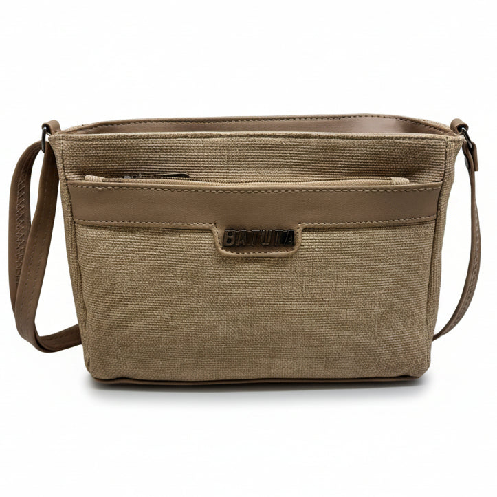 BATUTA HUB Women Crossbody Sling Bag | Premium PU Leather Small Side Bag for Girls & Ladies | Adjustable Strap | Multiple Zipper Pockets | Lightweight Daily Use Purse