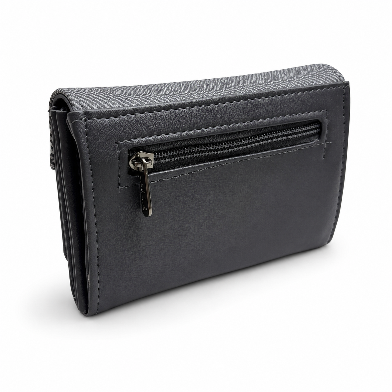 BATUTA Women Bi-Fold PU Leather Wallet | Card Holder | Coin Pocket | Compact Ladies Wallet | Olive Grey