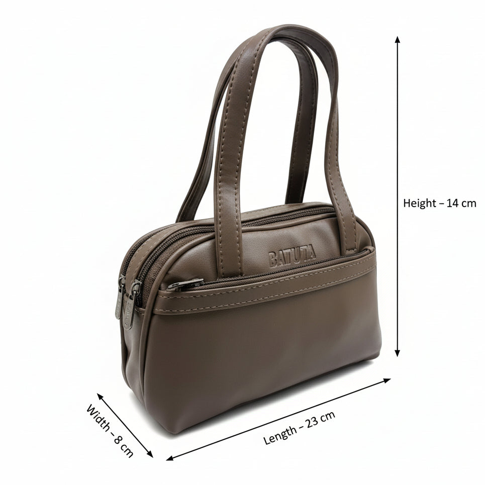 BATUTA Small Hand Bag for Women, PU Leather, Stylish and Lightweight, Top Hand Held Bag