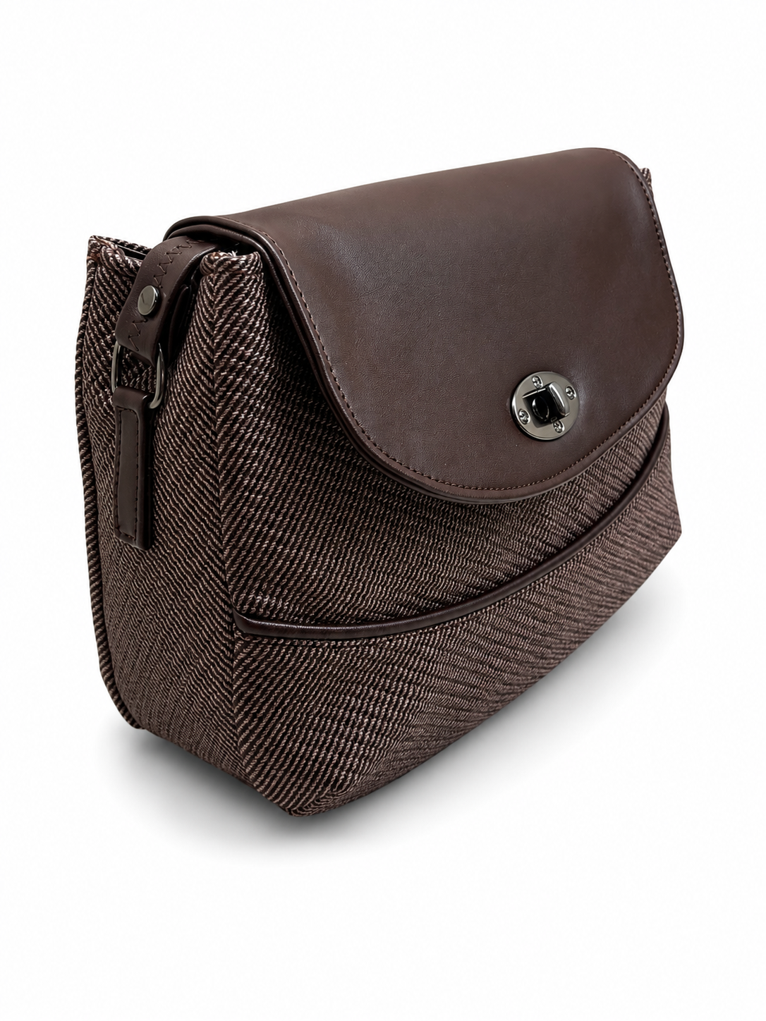 Women’s Stylish Textured Sling Bag | Crossbody Shoulder Bag with Magnetic Flap Closure | Multi-Compartment Everyday Handbag