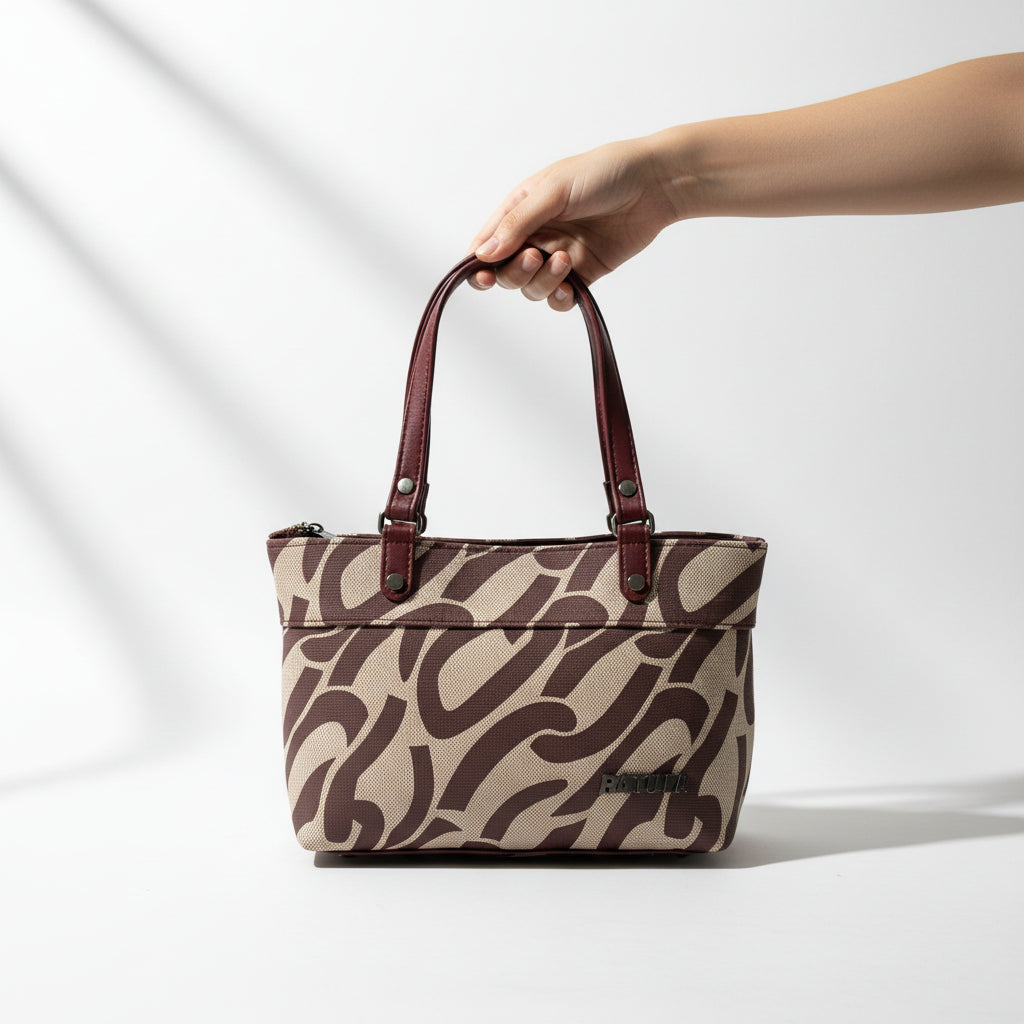 BATUTA HUB Small Hand Bag for Women, PU Leather, Stylish and Lightweight, Top Hand Held Bag