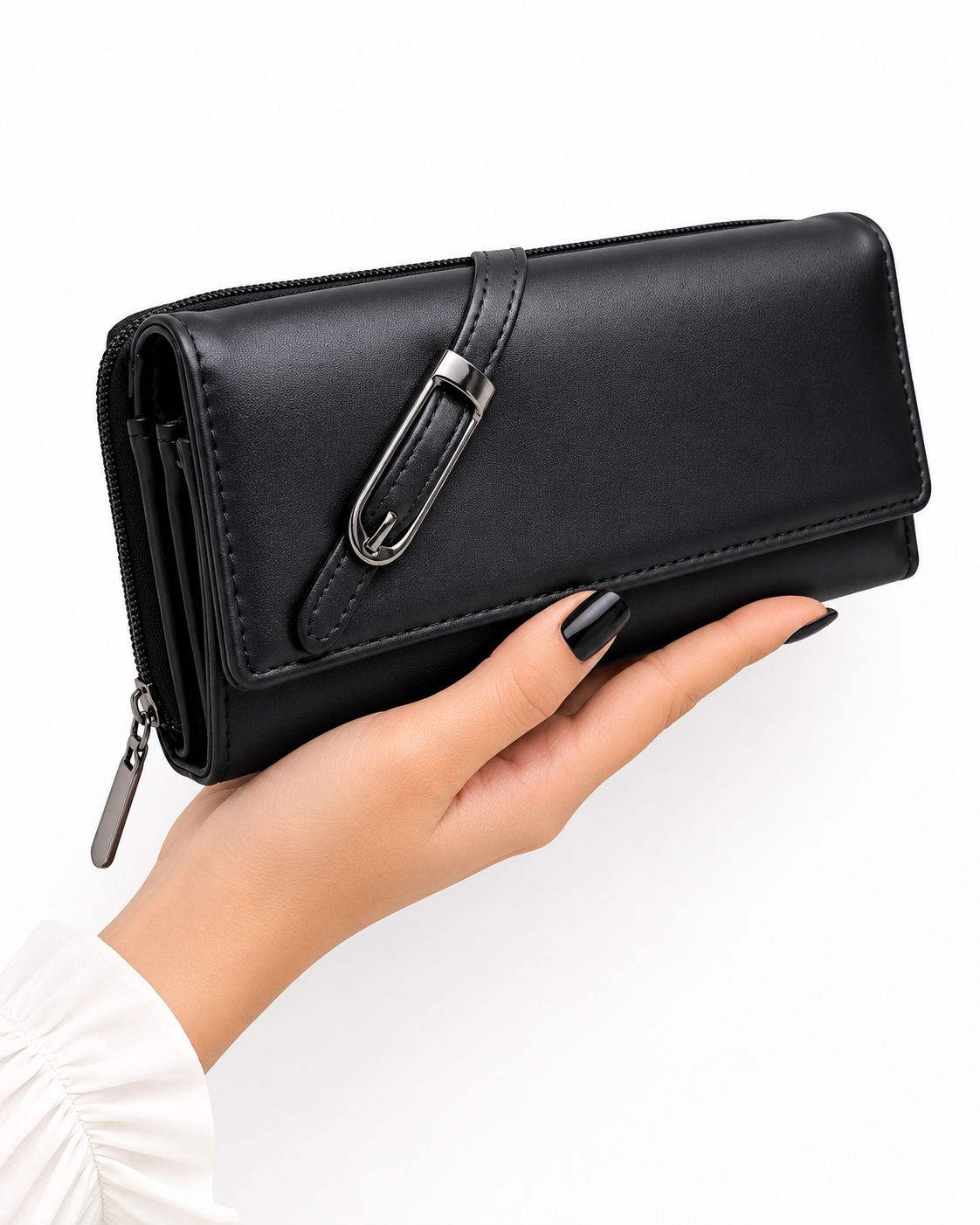BATUTA Women’s Premium Long Wallet for Women | PU Leather Clutch Wallet | Multiple Card Slots | Cash & Coin Pocket | Stylish Ladies Purse