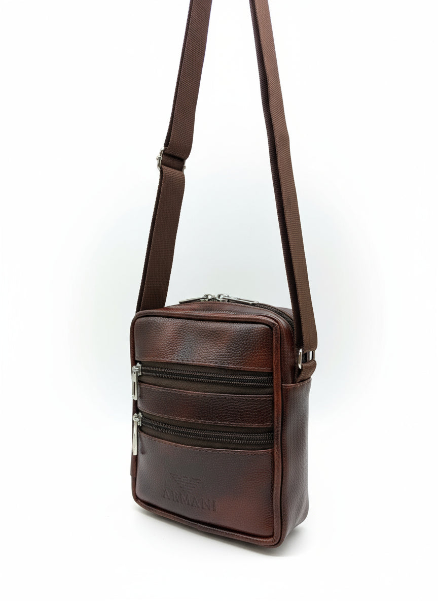 Men's and Women's Sling Bag | Crossbody Shoulder Bag for Travel & Office | Vegan Leather Bag with Adjustable Strap