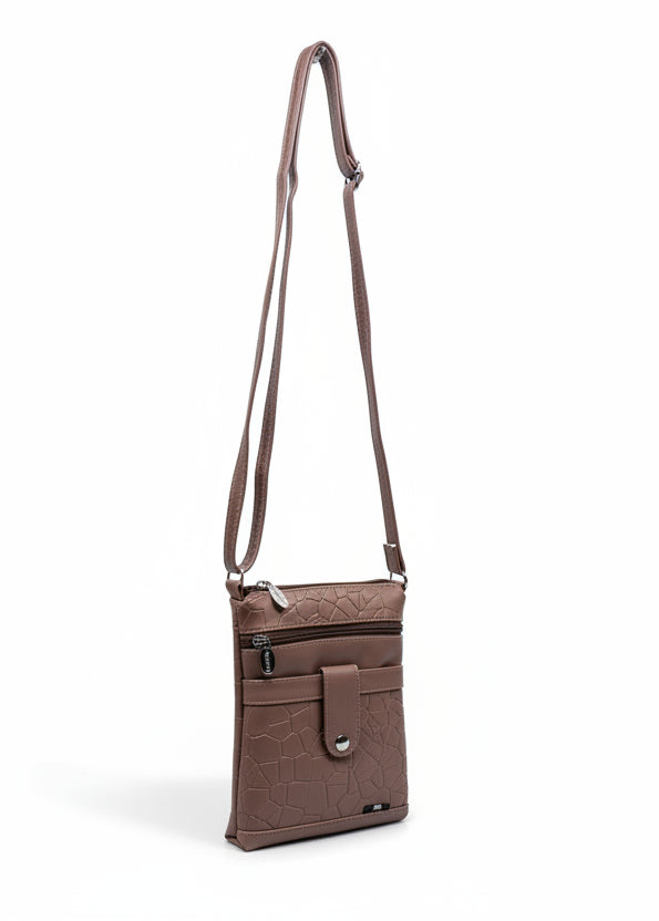 Women Crossbody Sling Bag | Premium PU Leather Small Side Bag for Girls & Ladies | Adjustable Strap | Multiple Zipper Pockets | Lightweight Daily Use Purse