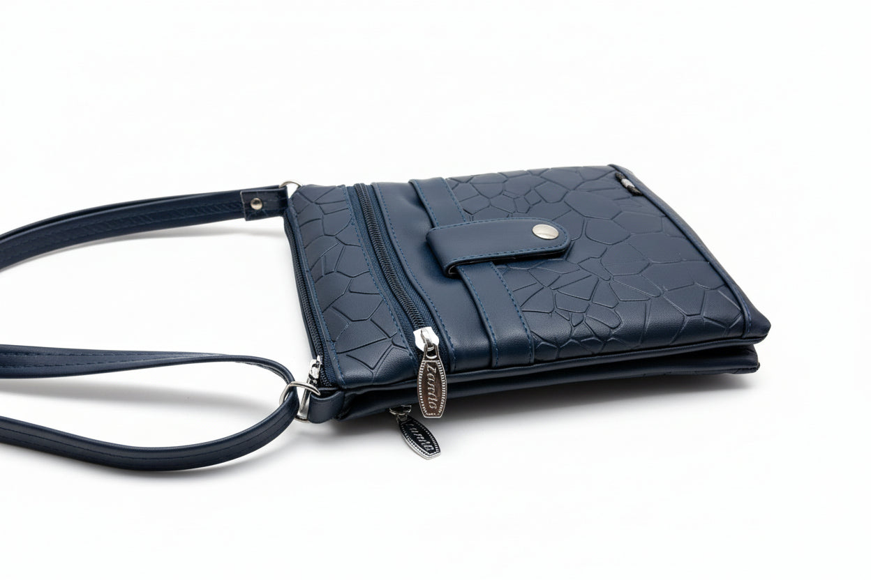 Women Crossbody Sling Bag | Premium PU Leather Small Side Bag for Girls & Ladies | Adjustable Strap | Multiple Zipper Pockets | Lightweight Daily Use Purse