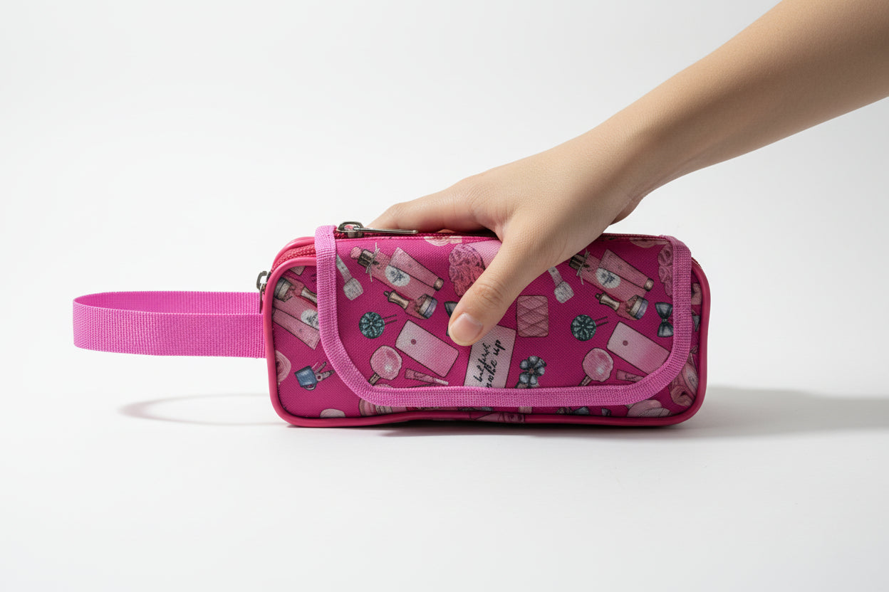 BATUTA HUB Large Size Pencil Case Holder Pouch Pen Bag Marker Stationary Pouch Case 3 Zipper Stationery Case Pen Holde Pencil Pouch