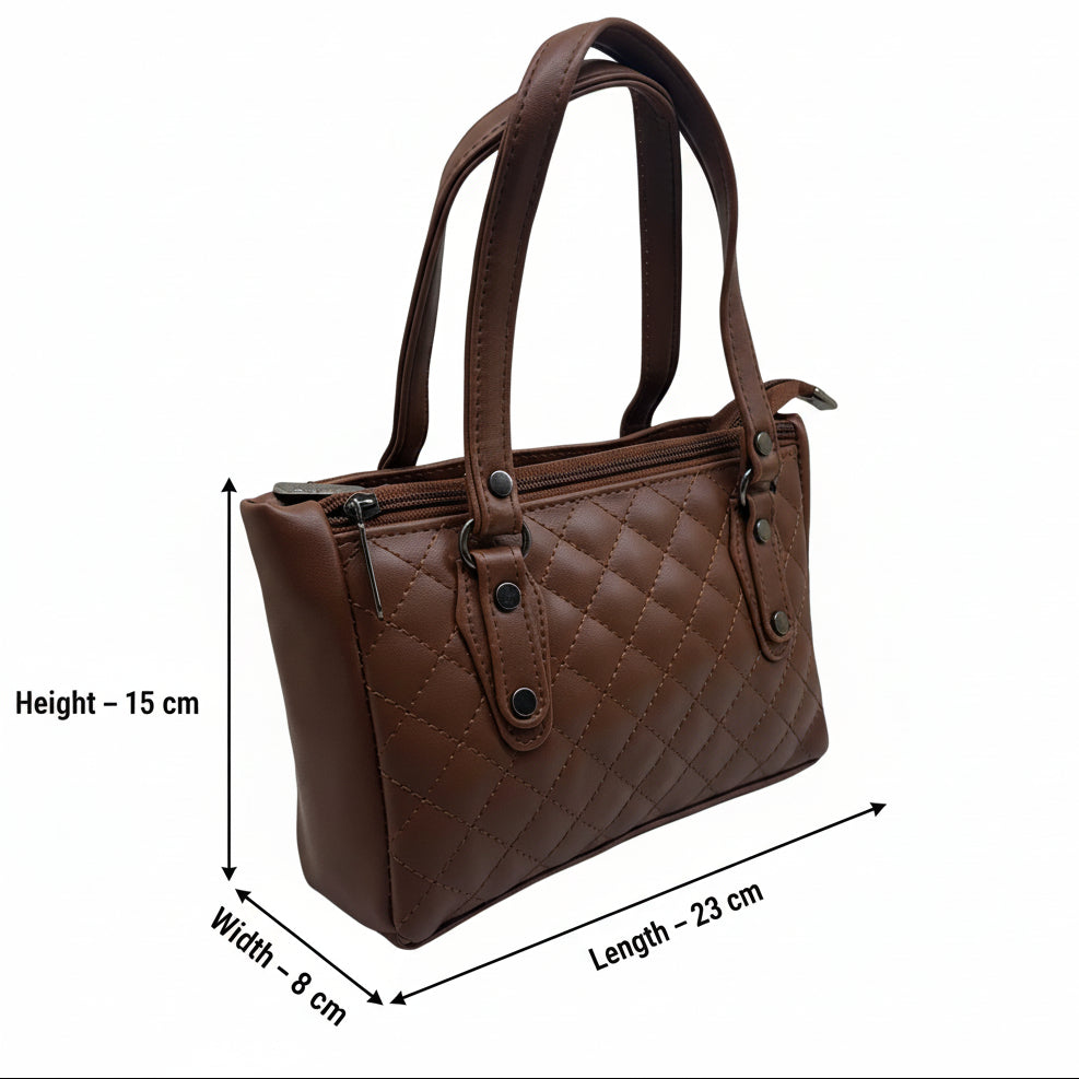 BATUTA HUB Small Hand Bag for Women, PU Leather, Stylish and Lightweight, Top Hand Held Bag