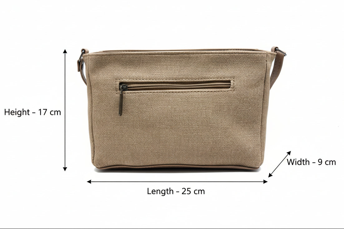 BATUTA HUB Women Crossbody Sling Bag | Premium PU Leather Small Side Bag for Girls & Ladies | Adjustable Strap | Multiple Zipper Pockets | Lightweight Daily Use Purse