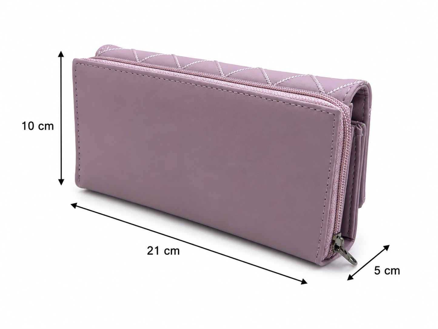 BATUTA Women’s Long Wallet | PU Leather Clutch Wallet for Women | 2 Zip | Multiple Card Slots | Cash & Mobile Holder