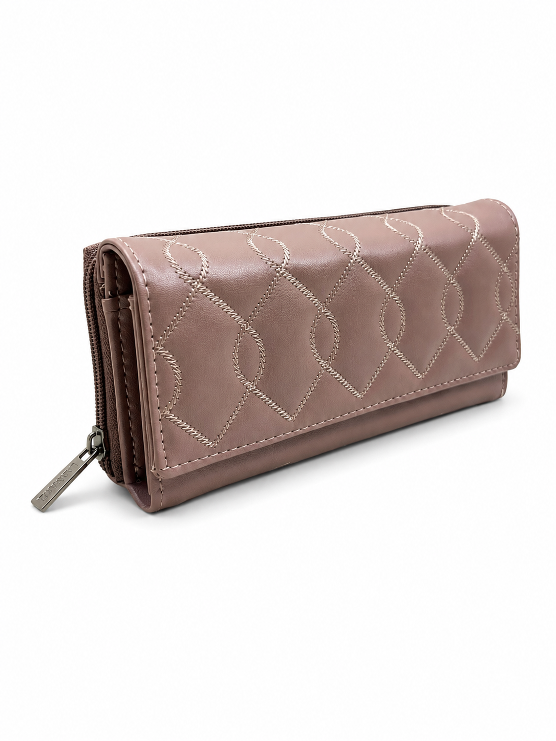 BATUTA Women’s Long Wallet | PU Leather Clutch Wallet for Women | 2 Zip | Multiple Card Slots | Cash & Mobile Holder