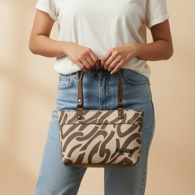 BATUTA HUB Small Hand Bag for Women, PU Leather, Stylish and Lightweight, Top Hand Held Bag