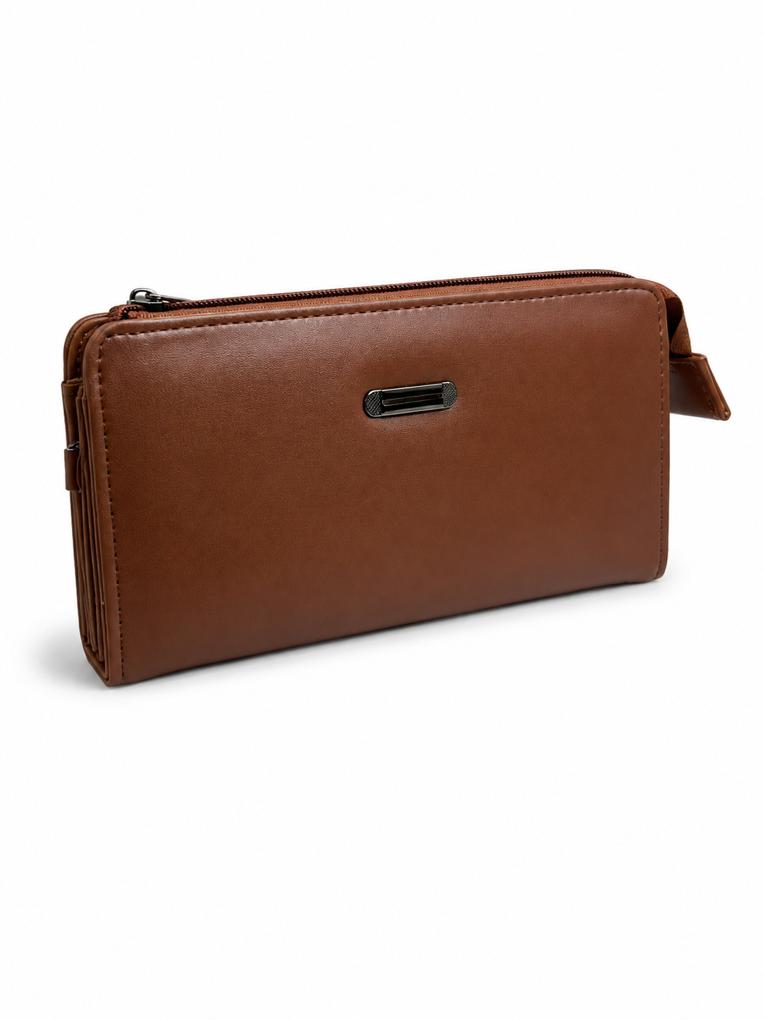 BATUTA Women’s Zip Around Clutch Wallet | PU Leather Ladies Wallet | Multi Compartment Purse with Card Slots, Cash Sections, Coin Pocket & Wrist Strap