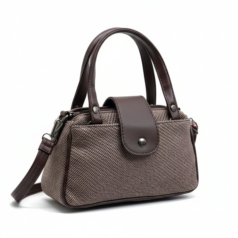 Women Mini Handbag with Sling Strap | Small Stylish Hand Carry Bag | Multi Compartment