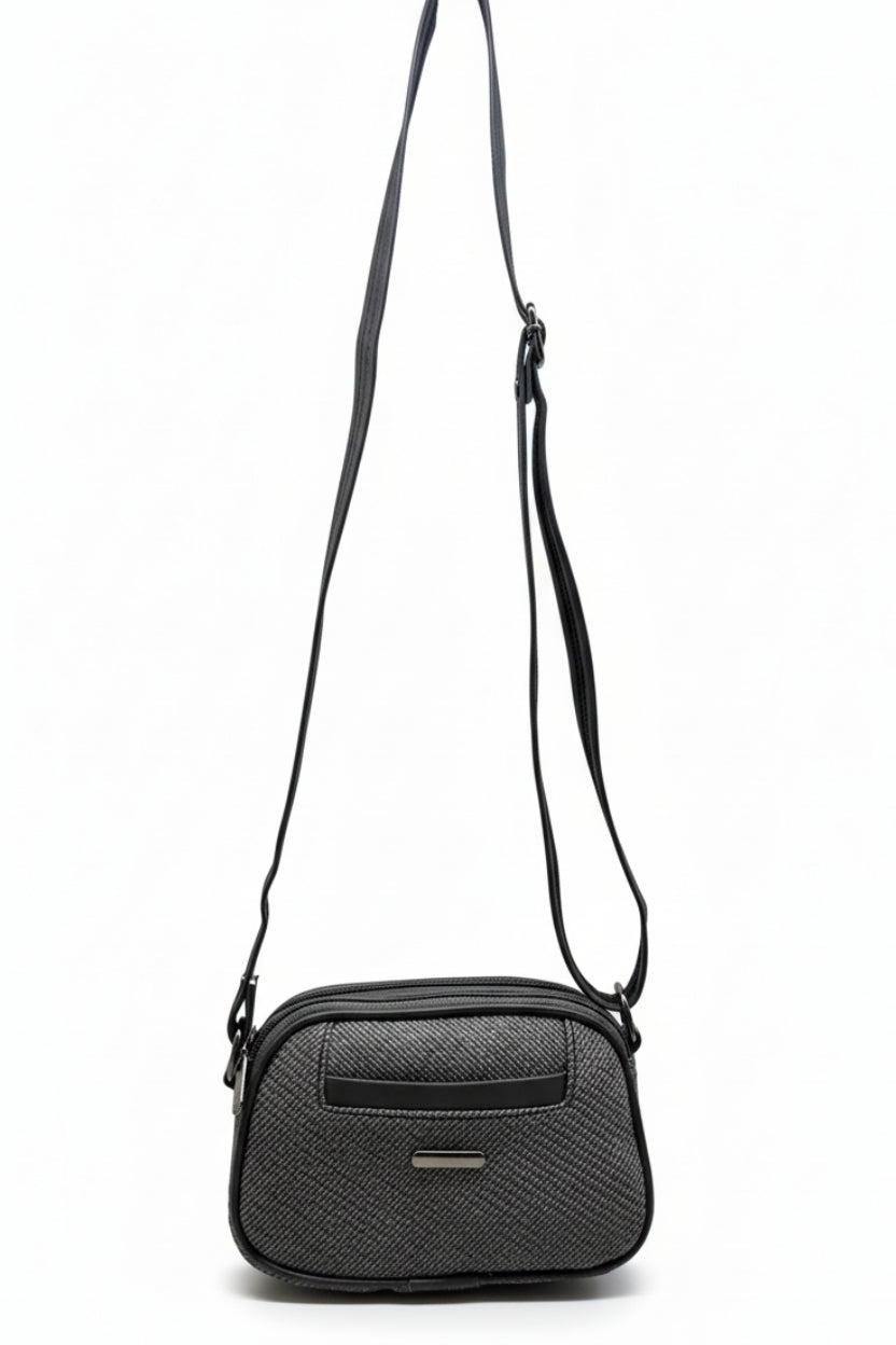 Women Compact Sling Bag | Small Crossbody Shoulder Bag | Multi Pocket | 2 Compartments | Adjustable Strap
