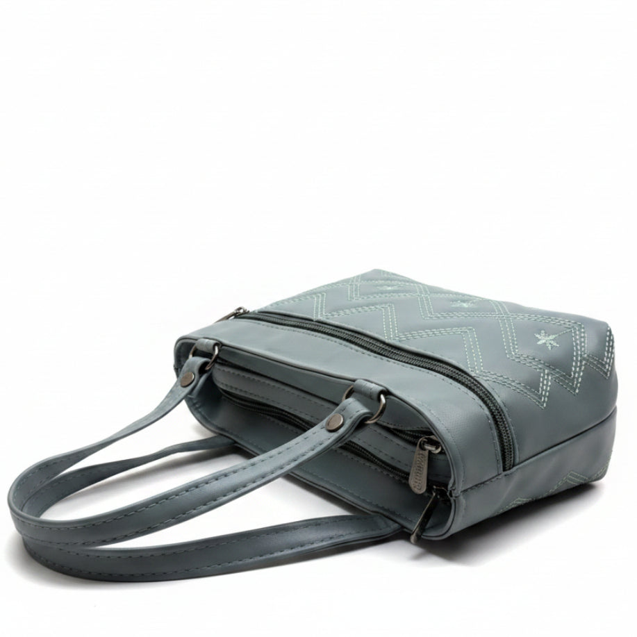 Women Stylish PU Leather Handbag | Small Tote Bag for Daily Use | Zipper Closure Hand Purse for Girls & Women