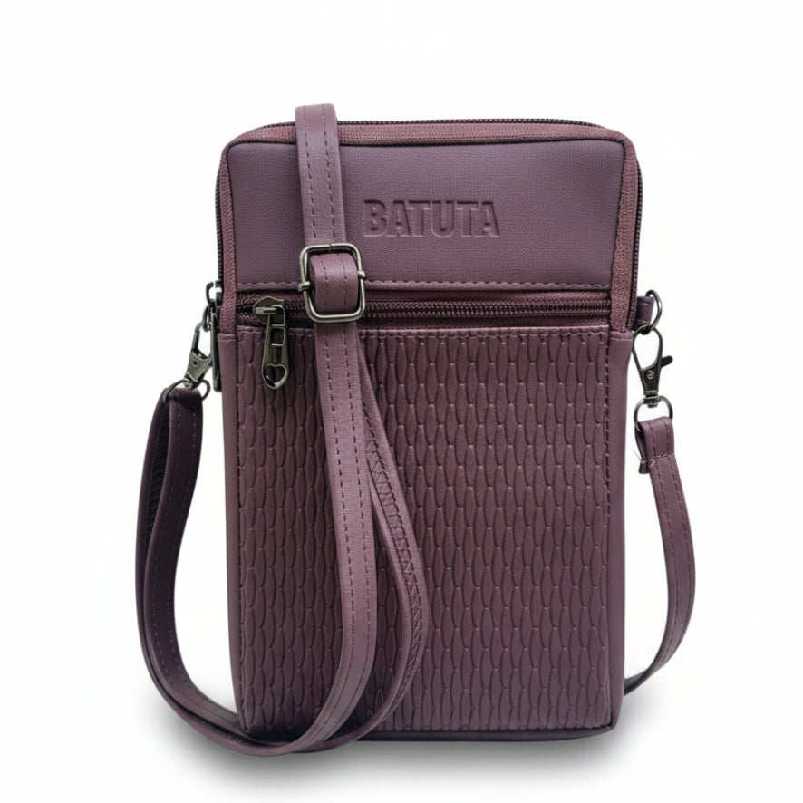 BATUTA HUB Women Crossbody Sling Bag | Premium PU Leather Small Size Bag for Girls & Ladies | Adjustable Strap | Multiple Zipper Pockets | Lightweight Daily Use Purse