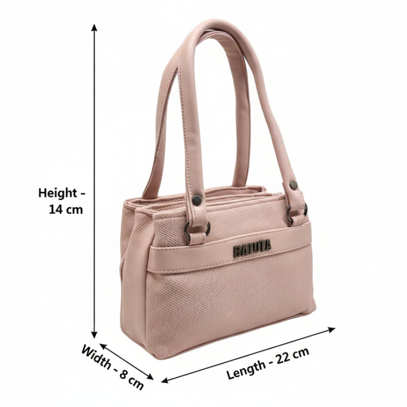 BATUTA HUB Small Hand Bag for Women, PU Leather, Stylish and Lightweight, Top Hand Held Bag