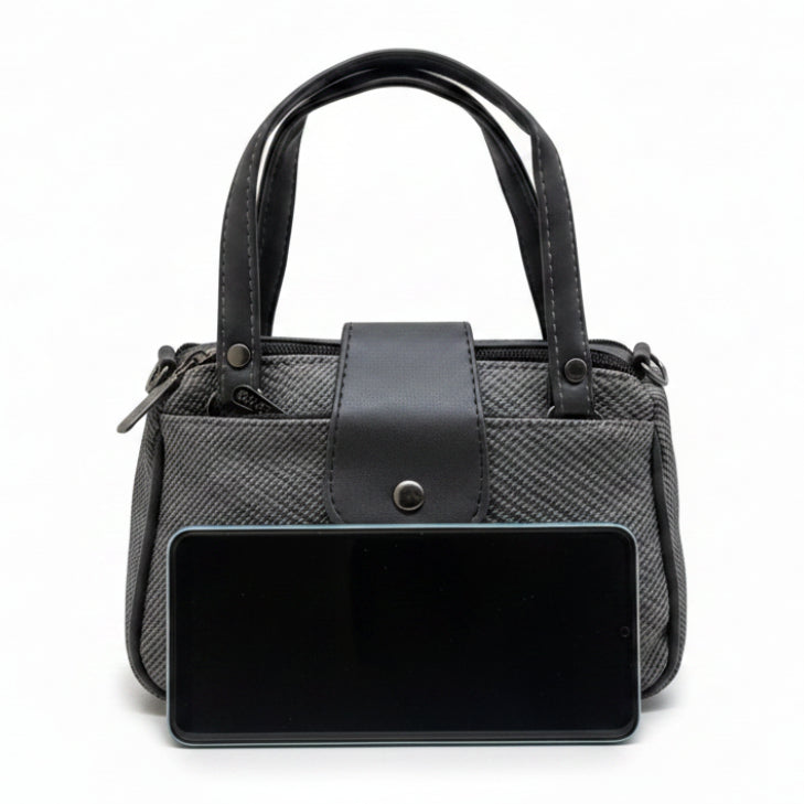 Women Mini Handbag with Sling Strap | Small Stylish Hand Carry Bag | Multi Compartment