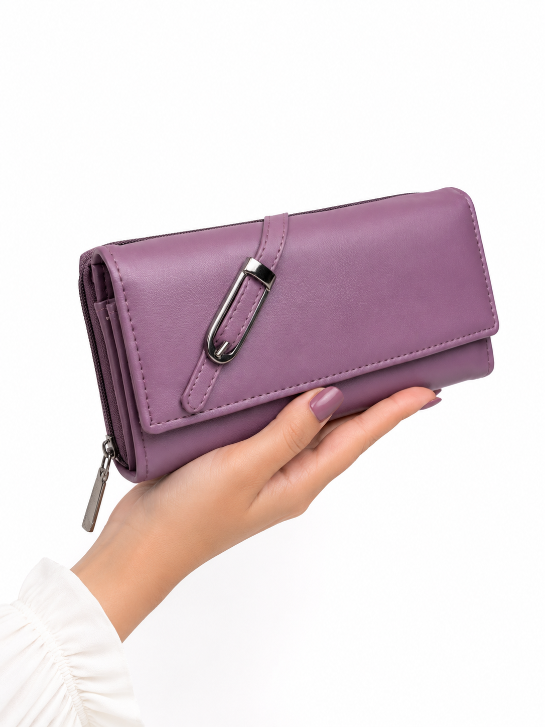 BATUTA Women’s Premium Long Wallet for Women | PU Leather Clutch Wallet | Multiple Card Slots | Cash & Coin Pocket | Stylish Ladies Purse