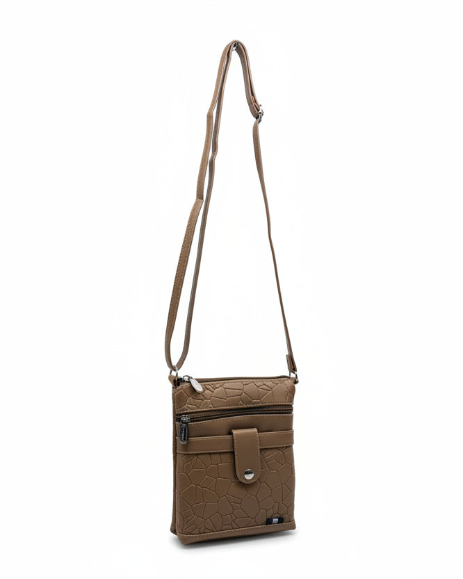 Women Crossbody Sling Bag | Premium PU Leather Small Side Bag for Girls & Ladies | Adjustable Strap | Multiple Zipper Pockets | Lightweight Daily Use Purse