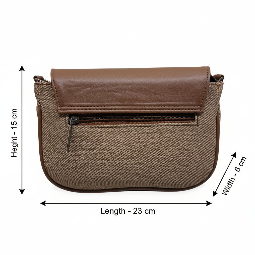 BATUTA HUB Women Crossbody Sling Bag | Premium PU Leather Side Bag for Girls & Ladies | Adjustable Strap | Multiple Zipper Pockets | Lightweight Daily Use Purse