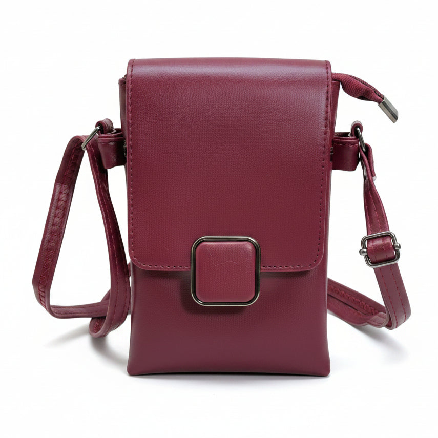 Women’s Premium Sling Crossbody Bag with 2 Pockets & 2 Compartments