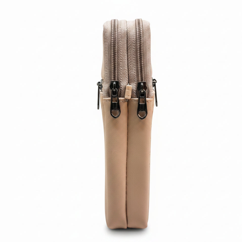 BATUTA HUB Women Crossbody Sling Bag | Premium PU Leather Small Size Bag for Girls & Ladies | Adjustable Strap | Multiple Zipper Pockets | Lightweight Daily Use Purse