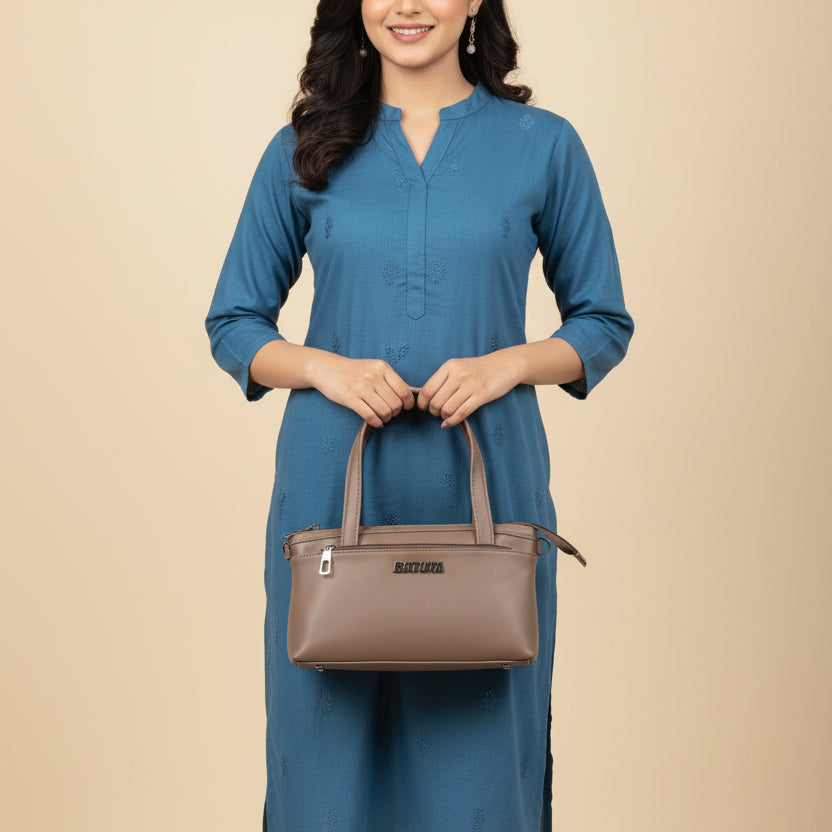 Women Mini Handbag with Sling Strap | Small Stylish Hand Carry Bag | Multi Compartment
