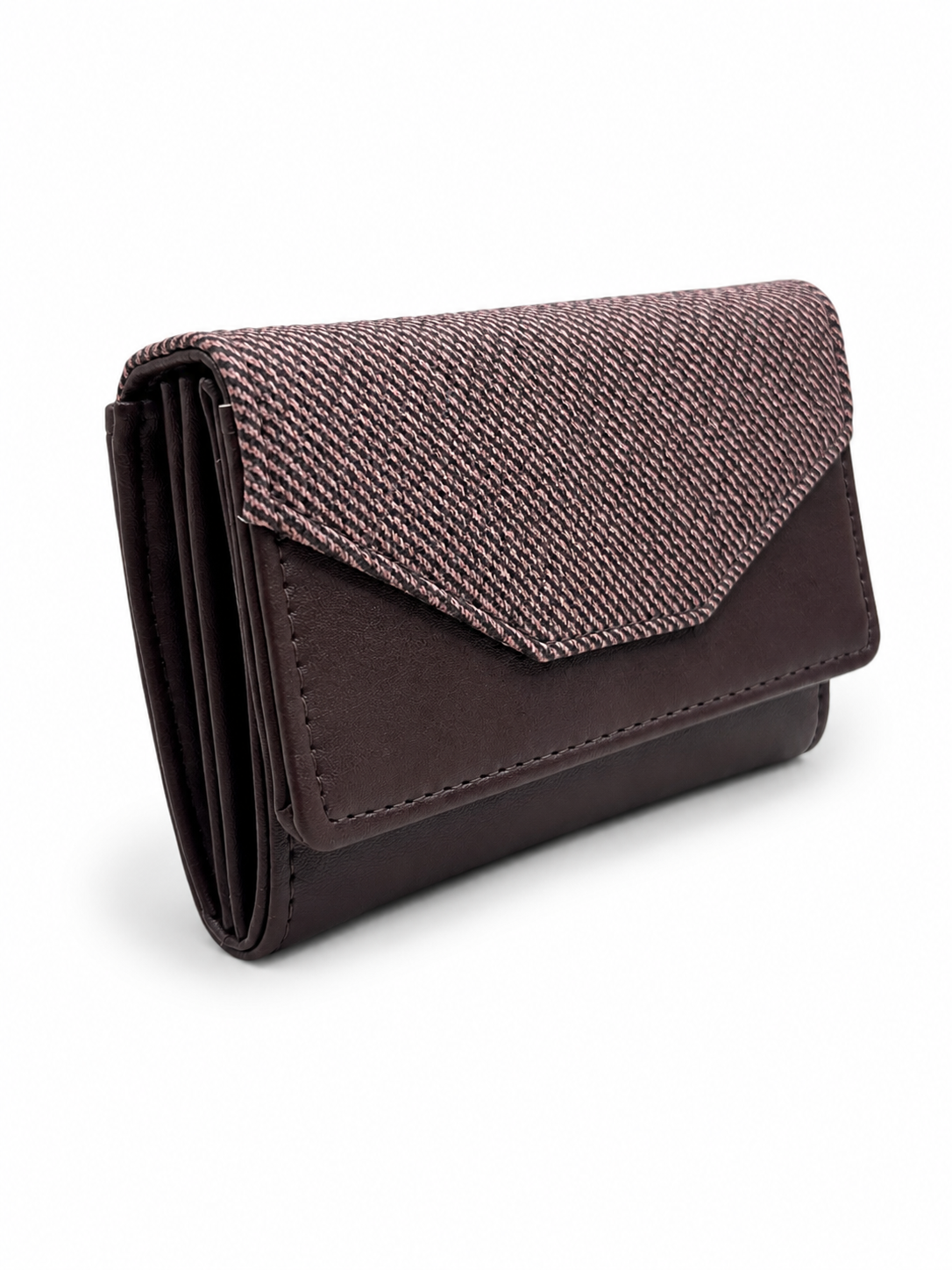 BATUTA Women Bi-Fold PU Leather Wallet | Card Holder | Coin Pocket | Compact Ladies Wallet | Olive Grey