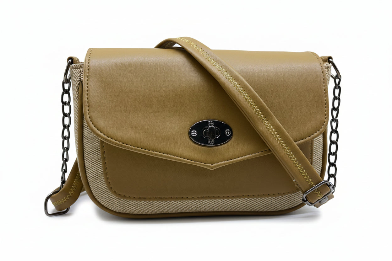 BATUTA HUB Women Crossbody Sling Bag | Premium PU Leather Side Bag for Girls & Ladies | Adjustable Strap | Multiple Zipper Pockets | Lightweight Daily Use Purse