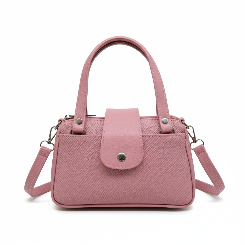 Women Mini Handbag with Sling Strap | Small Stylish Hand Carry Bag | Multi Compartment