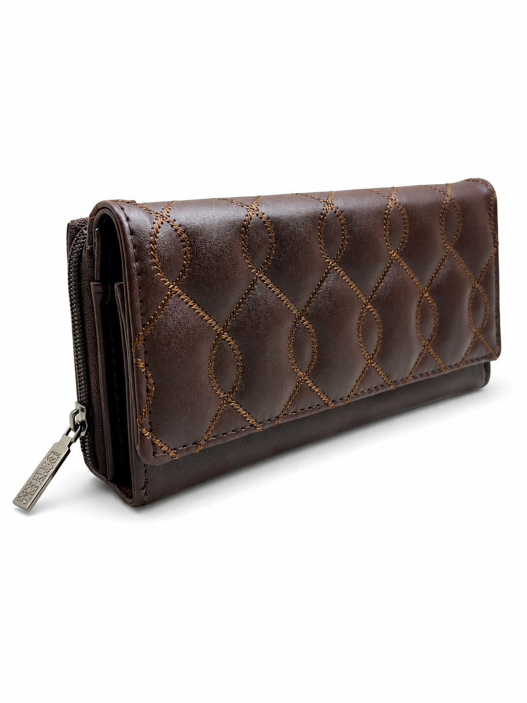 BATUTA Women’s Long Wallet | PU Leather Clutch Wallet for Women | 2 Zip | Multiple Card Slots | Cash & Mobile Holder