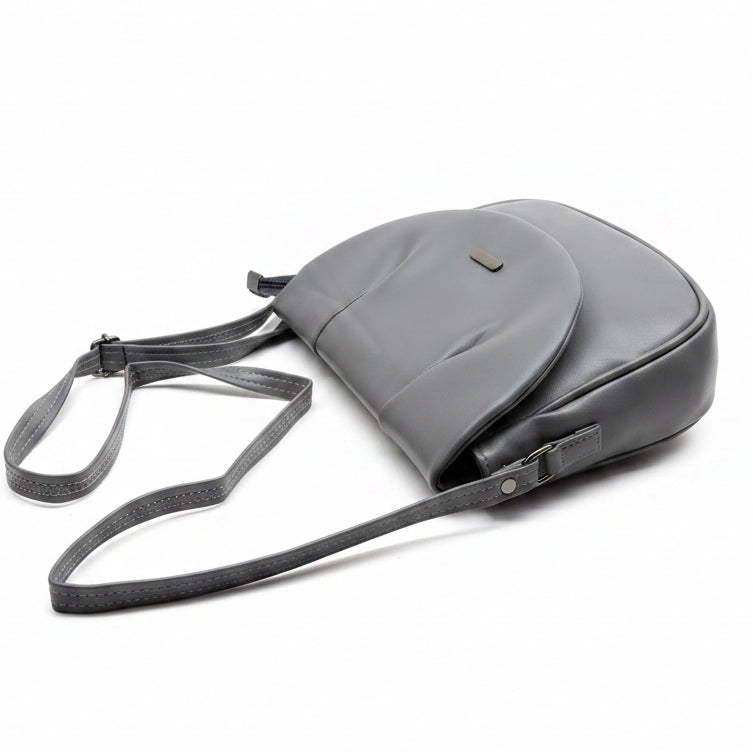 Elegant Flap Closure Crossbody Shoulder Bag with Multiple Compartments