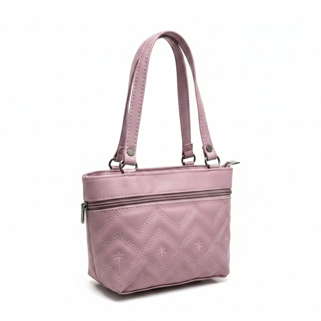 Women Stylish PU Leather Handbag | Small Tote Bag for Daily Use | Zipper Closure Hand Purse for Girls & Women