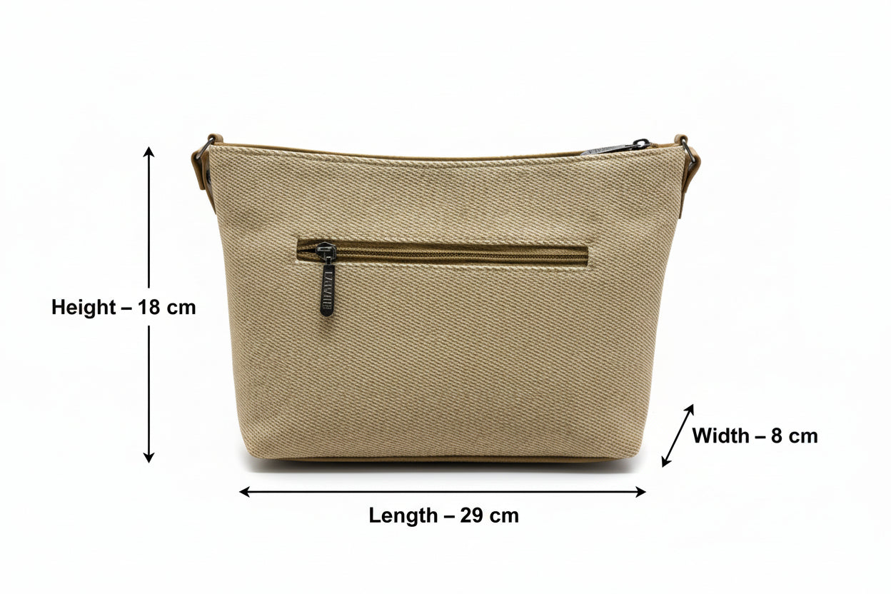 BATUTA HUB Women Crossbody Sling Bag | Premium PU Leather Small Side Bag for Girls & Ladies | Adjustable Strap | Multiple Zipper Pockets | Lightweight Daily Use Purse